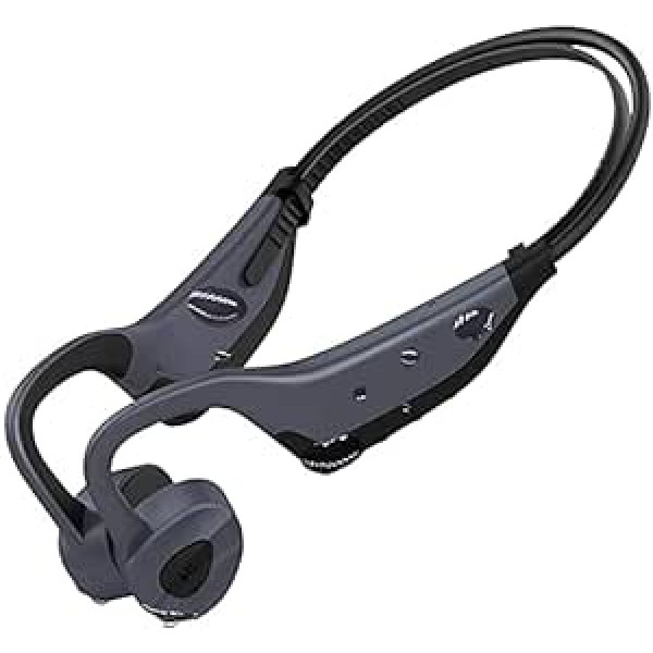 Aztine MP3 un Bluetooth 2-in-1 Bone Conduction austiņas peldēšanai, IPX8 līmenis zem ūdens, 3 metri, ūdensizturīgs atskaņotājs, 8 stundu atskaņošanas laiks ar 16 GB atmiņu