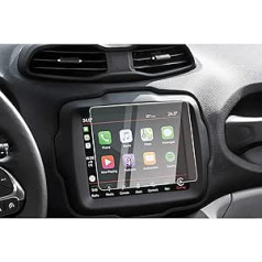 CDEFG Jeep Renegade 2018+ Uconnect navigācijas aizsargplēve rūdīta stikla 9H skrāpējumiem izturīga 12,3 collu GPS caurspīdīga ekrāna aizsargplēve, automašīnas navigācijas plēves piederumi (8,4 collas)