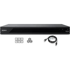 Sony UBP-X800M2 Region Free Blu Ray Player Bundle with Dynastar HDMI