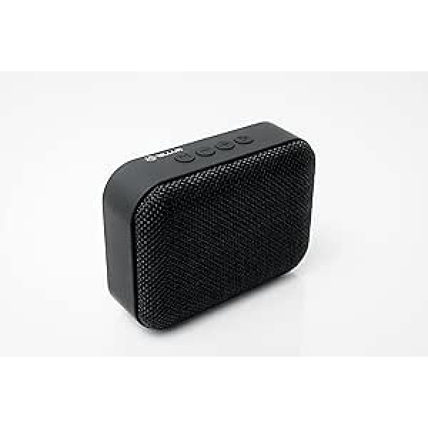 TELLUR Callisto Bluetooth skaļrunis, mazs, īpaši kompakta mūzikas kaste, Bluetooth, auduma dizains, radio Bluetooth Box, brīvroku sistēma, USB, MicroSD/TF, MicroUSB papildu ports, melns