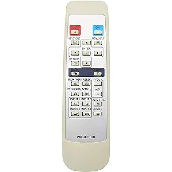 Leankle Remote Control RRMCGA398WJSA for Sharp Projectors PG-MB56X, PG-MB66X, XG-MB50X, XG-MB50X-L, XG-MB65X, XG-MB67X, XR-10S, XR-10S-L, XR-10X, XR-10X-L, XR-11XC, XR-11XC-L, XR-20S, xr - 20x