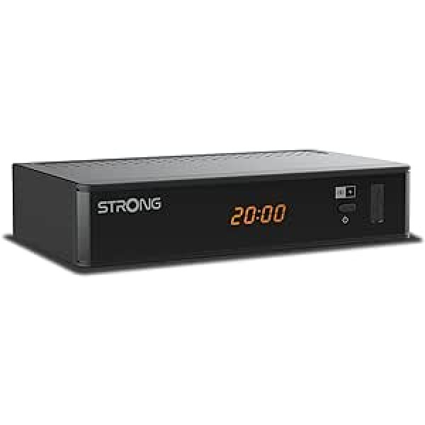 STRONG SRT7815 digitālais HD satelīta uztvērējs, HD-SAT uztvērējs, DVB-T2 HD, iekļauta HD+ karte Vācijā