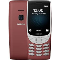 Nokia 8210 — divas SIM kartes — 4G — sarkans