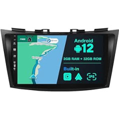 BXLIYER Android 12 IPS automašīnas radio, kas piemērots Suzuki Swift/Ertiga (2011-2017) - Iebūvēta CarPlay Android automašīna - Bezmaksas kamera - 2G + 32G - 9 collu 2 DIN - DSP DAB stūres vadība WiFi Fast Boot 4G