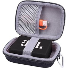 Aenllosi Harte Tasche Hülle für JBL GO 2 Bluetooth Lautsprecher, Nur Tasche (Schwarz)