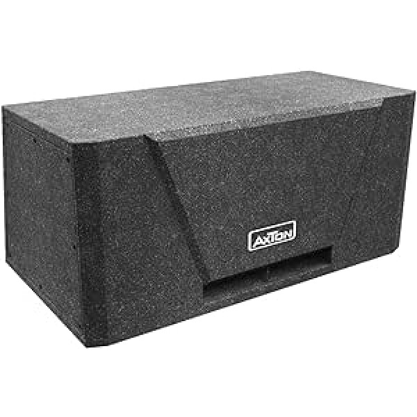 AXTON ATB216: Kompakte Bassbox, Kraftvoller Bandpass Subwoofer ar 2 x 16 cm Treibern, Basskiste für Autos, Reisemobile un LKWs