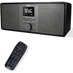 XORO DAB 700 IR WLAN Internet Radio with FM and DAB+, Spotify Connect, Bluetooth, USB Media Player, 2 x 10 Watt Stereo Speakers, Alarm Function, Colour Display