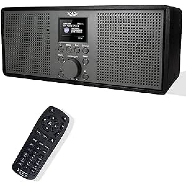 XORO DAB 700 IR WLAN interneto radijas su FM ir DAB+, „Spotify Connect“, „Bluetooth“, USB medijos grotuvas, 2 x 10 vatų stereo garsiakalbiai, žadintuvo funkcija, spalvotas ekranas