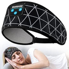 Perytong Sleep Headphones Bluetooth galvas saite, regulējama, mīksta, elpojoša, miega austiņas, austiņu siksniņa ar iebūvētiem skaļruņiem, ideāli piemērota gulēšanai, treniņiem, skriešanai, jogai, ceļojumiem