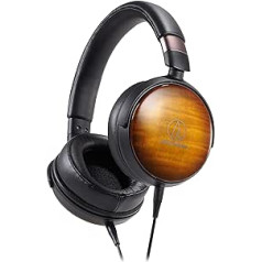 Audio-Technica AudioT ATH-WP900 Hi-Fi Head Bn/BK pārnēsājamas koka austiņas