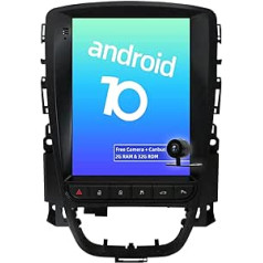 JOYX Android 10 automašīnas radio, kas piemērots Excelle GT/XT Astra J (2006-2016) - [2G + 32G] - Bezmaksas kameras Canbus karte - 9,7 collu 2 DIN - atbalsta DAB stūres vadību WiFi Carplay BT5.0 IPS Android Car