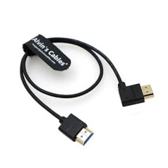 Alvin's Cables HDMI kabelis 8K 2.1 Liela ātruma Atomos Ninja V monitoram No labās puses uz kreiso HDMI kabelis priekš Z CAM E2 Sony FS5 FS7 A7S3 kamerām 19,7