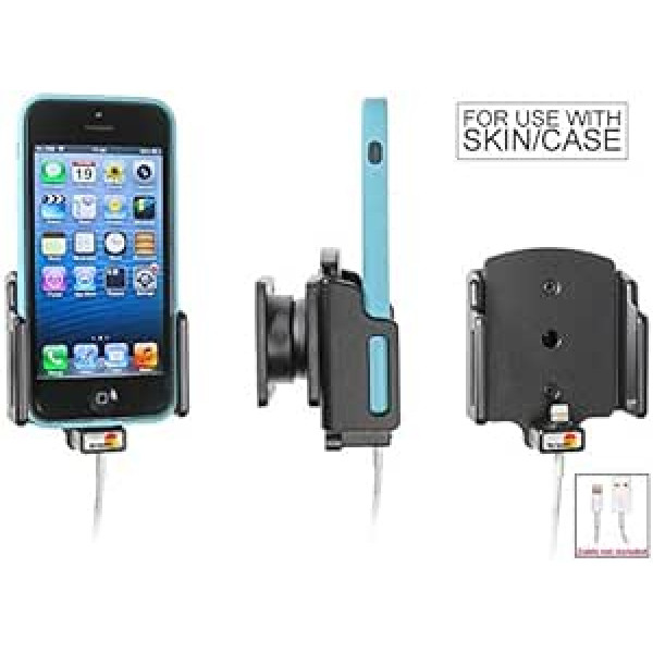 Brodit 514436 regulējama turētāja kabeļa stiprinājums ar Lightning un USB kabeli Apple iPhone 5/5S