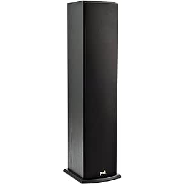 Polk Audio T50 tower speaker, HiFi speaker for music and home theater sound, passive full range speaker, 20 - 150 watts, 8 ohms, 38Hz - 24kHz (each)