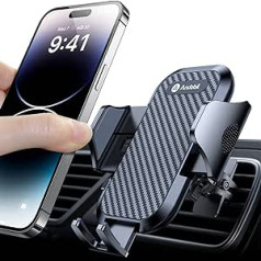 andobil Mobile Phone Holder for Car [Stable Against Falls] 2022 Clip with Patented Design, 360° Rotating Mobile Phone Holder Car for iPhone 14 Pro 13 12 Samsung Huawei Xiaomi etc