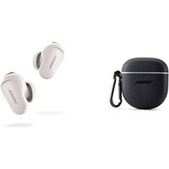 Bose Quietcomfort Earbuds II balts un futrālis Uzmavu futrālis trīskāršs melns