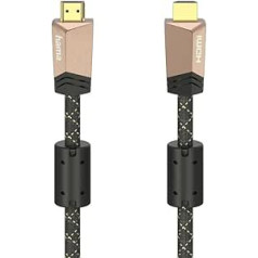 HDMI™ Premium Cable with Ethernet Male Ferrite Metal 1.5m