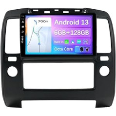 JOYX - 6G + 128G - Android 12 IPS automašīnas radio piemērots Nissan Navara 3 D40 (2004-2010) - Bezvadu CarPlay/Android Car/DSP - Kamera un mikrofons - 9 collu 2 DIN - DAB stūres vadība Fast Boat 360 Camera WiFi