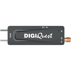 Digiquest DecoderTerrestre XO Stick DVB-T2 melns — ietaupiet enerģiju, ieslēdzot televizoru 2 vienā tālvadības pults, ideāli piemērota sienas televizoriem