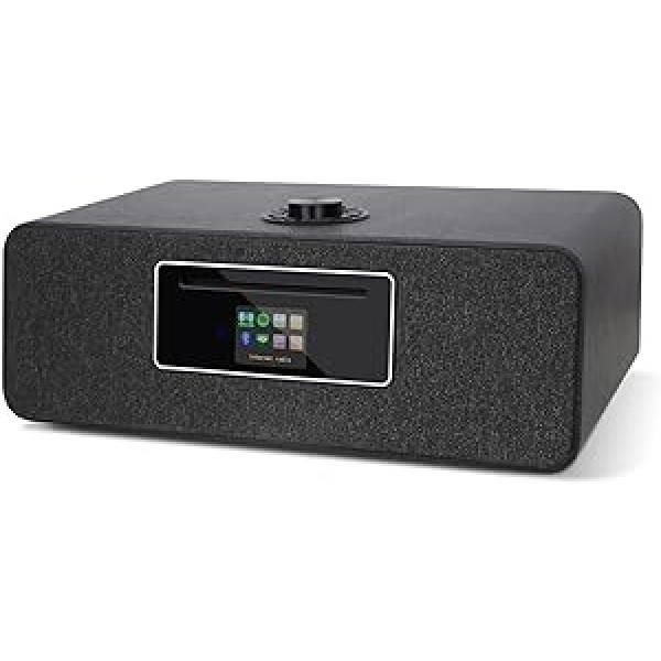 MangoKit MS5 DAB/DAB+ and FM WiFi Internet Radio, Digital Radio with Stereo CD Player, Bluetooth, Spotify Connectivity, Alarm Clock, Sleep Timer, USB, Remote Control and App Control (Black Oak)