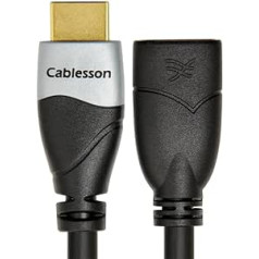 Cablesson Ivuna 0,2 m HDMI pagarinājuma kabelis — 24 k apzeltīts — 1080 p līdz 4 k2 k — v1.4/2.0 gatavs — audio un video — 3D Full HD UHD — no vīriešu un sieviešu (HD LCD PLAZMAS TV PS4 SKY VIRGIN XBOX Wii U Blu-ray)
