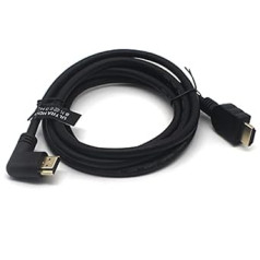 Ultra HDMI 8K@60Hz 2.1 Cable, Disscool 90 Degree HDMI Cable Left Angled Male to Male Cable High Speed 48Gbps Compatible with Laptops/Xbox/Projectors/Monitors (6ft)