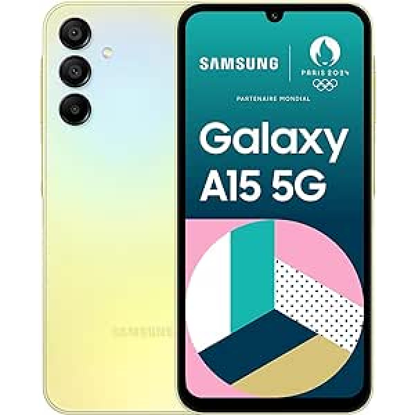 Samsung A156B/DSN Galaxy A15 5G, Dual, 128GB 4GB RAM, dzeltena