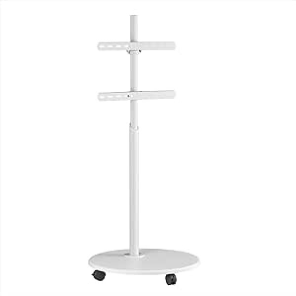 XTRARM Arius TV Stand, Rotatable, TV Approx. 32-65 Inches/35 kg, Many VESA Sizes, Adjustable Height up to Approx. 130 cm, White, TV Stand