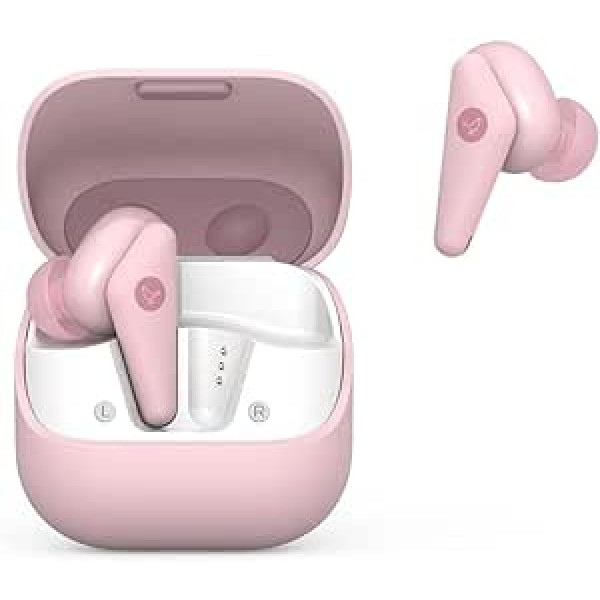 Libratone AIR Color True bezvadu in-ear austiņas (akumulators līdz 24 stundām, augstākās kvalitātes skaņa, šļakatu necaurlaidīgs IP54, Bluetooth 5.2) Rozā