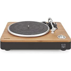 House of Marley Stir It Up turntable (vinila atskaņotājs, ierakstu atskaņotājs, atskaņotājs, stereo priekšpastiprinātājs, USB ports, ieraksts datorā, 33 + 45 apgr./min., pretslidošana, RCA audio izeja 3,5 mm)