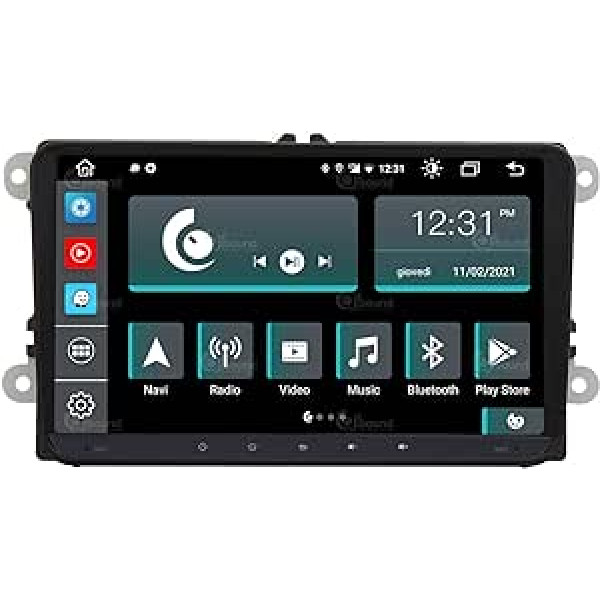 Personalizēts auto radio priekš Volkswagen Golf Sharan Tiguan Android GPS Bluetooth WiFi USB DAB+ skārienekrāns 9 collu 8Core Carplay Android Car