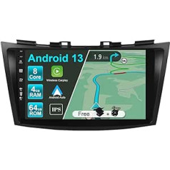 JOYX Android 12 IPS automašīnas radio, kas piemērots Suzuki Swift/Ertiga (2011-2017) - 4G + 64G - Iebūvēts DSP/Carplay/Android Car - Kamera + MIC - 9 collu 2 DIN stūres vadība 4G WiFi DAB 360 kamera