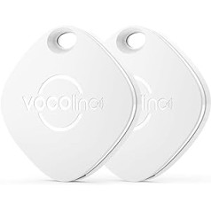 VOCOlinc Key Finder Key Finder, Item Locator Compatible with Where Is App (iOS Only), Smart Tag Bluetooth Tracker for Keys, Wallets, Bags, Suitcases More, Replaceable Battery, Waterproof