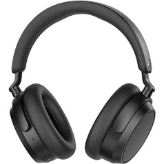 Sennheiser ACCENTUM Plus bezvadu Bluetooth austiņas — optimāla skaņas kvalitāte ar ātrās uzlādes funkciju, 50 stundu akumulatora darbības laiks un adaptīvā hibrīda ANC — melna