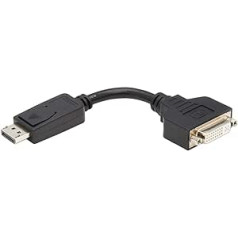 Tripp Lite no Eaton DisplayPort uz DVI adaptera kabeļa pagarinātāju no vīrieša līdz sievietei 1080p HD izšķirtspēja DisplayPort ++ Dual Mode Connector 6