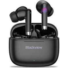 Blackview AirBuds 4 Bluetooth ieliekamās austiņas Bezvadu Bluetooth 5.3 In-Ear austiņas, Touch Control, Bluetooth austiņas ar trokšņu slāpēšanu, IPX7 ūdensizturīgas bezvadu austiņas Sport