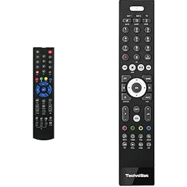 TechniSat tālvadības pults PVR 235 – oriģinālā rezerves tālvadības pults priekš Digicorder HD S2/K2, Technistar S1/S2/K1, Black & Technicontrol Remote Control Black