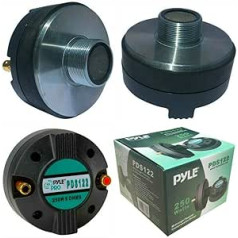 Pyle PDS122 PDS 122 Compaction Driver Tweeter 125 Watt RMS 250 Watt Max Thread of 1 Inch 2.50 cm for Trumpets DJ Party Impedance 8 Ohm 95 dB Coil 35 mm Pack of 1