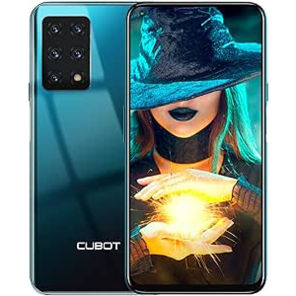 CUBOT X30 viedtālrunis 8 GB + 128 GB Android mobilais tālrunis 6,4 collu FHD+ displejs 48 MP kamera astoņkodolu viedtālrunis bez līguma 4G divu SIM kartes mobilais tālrunis/pirkstu nospiedums/NFC/GPS/OTG zaļš