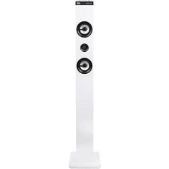 Trevi, XT 101 BT Soundtower, Lautsprecher-Turm ar Bluetooth, MP3, USB, SD, Aux-In Bianco