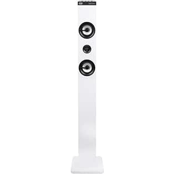 Trevi, XT 101 BT Soundtower, Lautsprecher-Turm ar Bluetooth, MP3, USB, SD, Aux-In Bianco