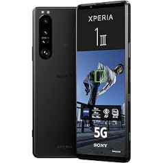 Sony Xperia 1 III — 6,5 collas 21:9 CinemaWide™ 4K HDR OLED displejs — 120 Hz atsvaidzes intensitāte — četras objektīva iespējas — Android 11 — bez SIM kartes — 12 GB RAM — 256 GB atmiņa — divu SIM kartes hibrīds *