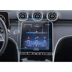 BIBIBO Mercedes Benz C Class W206 Navigācijas ekrāna aizsargs, ekrāna aizsargs priekš Mercedes W206 / GLC X254 2022-2024, 9H rūdīta stikla ekrāna aizsargs, GPS navigatora ekrāna aizsargi