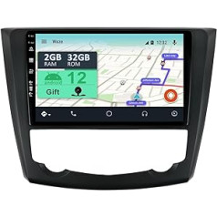 YUNTX [2 GB + 32 GB] Android 12 automašīnas radio ar navigācijas sistēmu Renault Kadjar (2015–2019) 9 collu skārienekrāna bezmaksas kamera DAB/GPS/Stūres vadība/MirrorLink/Bluetooth 5.0/WiFi/USB/4G/CarPlay