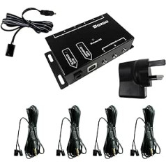 SZBJ IR Repeater, IR Repeater Infrared Remote Control, 1 Receiver, 8 Emitter Control Kit, BJ108 EU