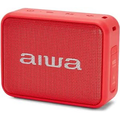 AIWA BS-200RD pārnēsājams bezvadu Bluetooth skaļrunis True bezvadu stereo ūdensnecaurlaidīgs sarkans