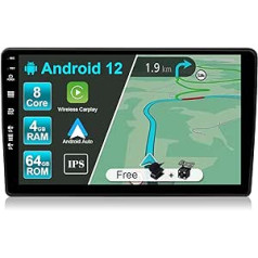 JOYX Android 12 automašīnas radio 9 collas, der Audi A4 (2003-2011) - [4G+64G] - Iebūvēts DSP/Carplay/Android automašīna - LED atpakaļgaitas kameras mikrofons bez maksas - Ar 2.5D stūres vadību 4G WiFi Bluetooth 5.0 DAB