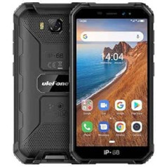 Ulefone Armor X Outdoor viedtālrunis bez līguma, IP68 robusts mobilais tālrunis, Android 9.0, 4000 mAh akumulators, četrkodolu 2 GB + 16 GB, 5 collu HD, 5 MP + 8 MP, divu SIM kartu GPS sejas atbloķēšana, melns