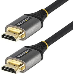 StarTech.com 3 m HDMI 2.1 kabelis 8K — sertificēts īpaši liela ātruma HDMI kabelis 48 Gbit/s — 8K 60 Hz/4K 120 Hz HDR10+ eARC — UHD 8K HDMI monitora kabelis — monitors/televizors — elastīgs TPE pārklājums (HDMM21V3M)