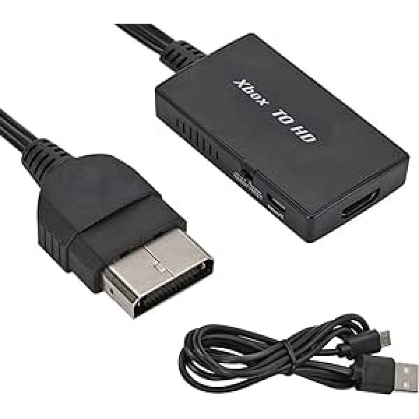 SOONHUA HDMI kabelio adapteris, skirtas Xbox konsolei HD adapterio kabelio palaikymas 1080P 720P sprendimas originaliam Xbox prijungimui prie šiuolaikinio televizoriaus